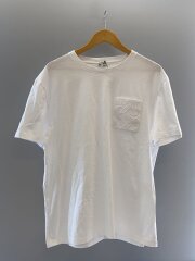 アナグラム刺繍ポケットTシャツ/L/WHT/h526y22xbc