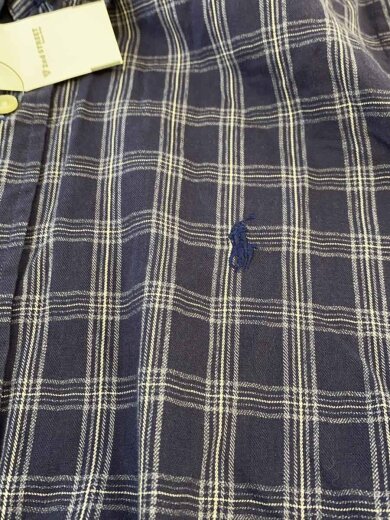 商品画像：90s/BLAKE/BD/長袖チェックシャツ/L/コットン/NVY 5