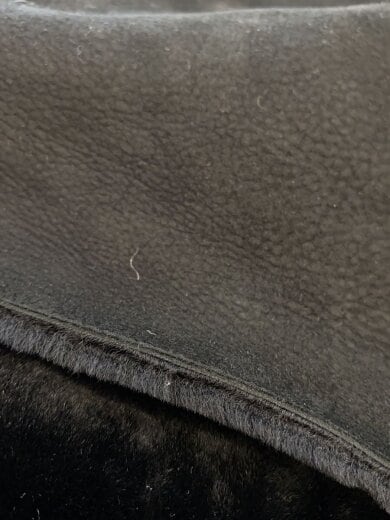 商品画像：イングランド製/ムートンコート/コート/7/羊革/BLK 8