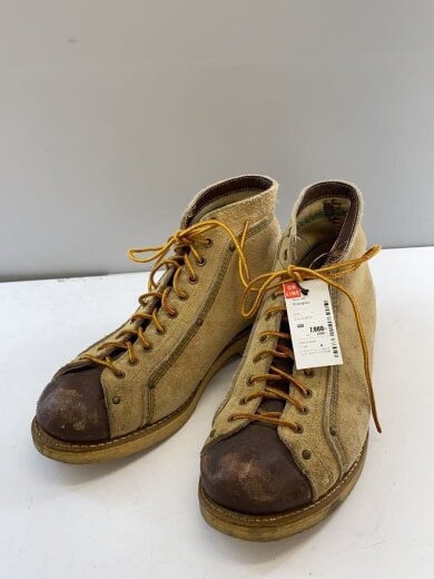 商品画像：モンキーブーツ/USA製/レースアップブーツ/US11/BEG/スウェード 2