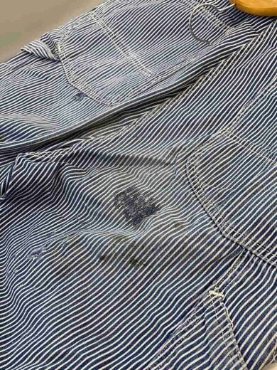 商品画像：40s/ハウスタグ/オーバーオール/--/デニム/IDG/ストライプ 6