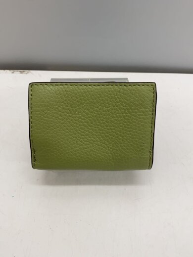 商品画像：3つ折り財布/牛革/GRN/無地/レディース 2