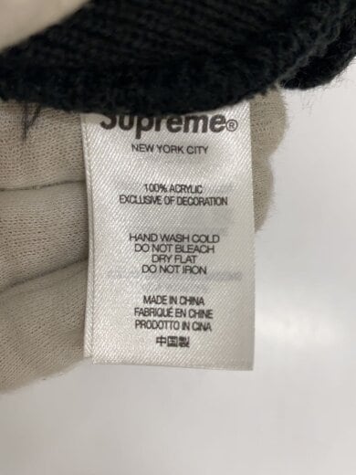 商品画像：oval patch 18AW/全体的に毛羽立ち有/ニットキャップ/--/アクリル/BLK/メ 5