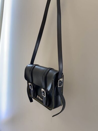 商品画像：ショルダーバッグ/レザー/BLK/無地/ab098001 2