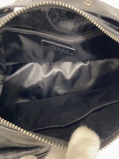 商品画像：ショルダーバッグ/フェイクレザー/BLK/無地/JS081578PD 6