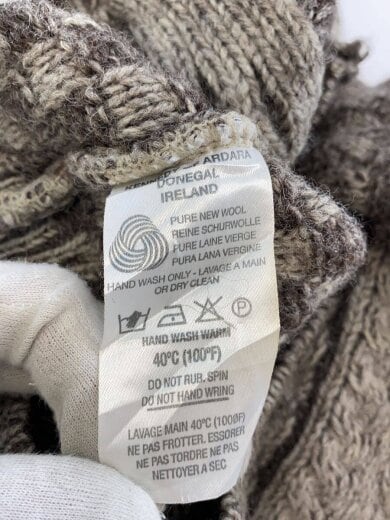 商品画像：ARAN COUNTRY/フィッシャーマンセーター/ニット・セーター(厚手)/XL/ウール/BRW 5