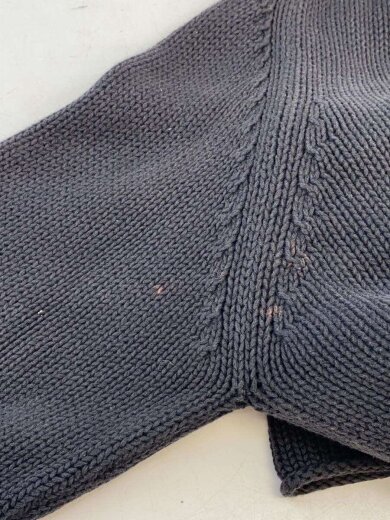 商品画像：ニット・ロールネックニット/セーター(厚手)/L/コットン/BLK 5