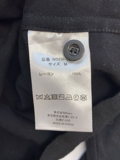 商品画像：ショートリブ/Noen/長袖シャツ/M/レーヨン/BLK 4