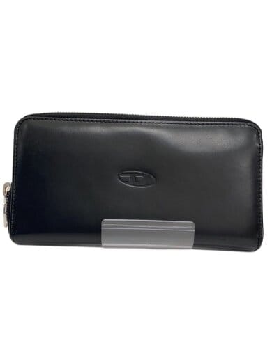 商品画像：Dロゴ/ラウンドジップ/長財布/レザー/BLK/メンズ 1