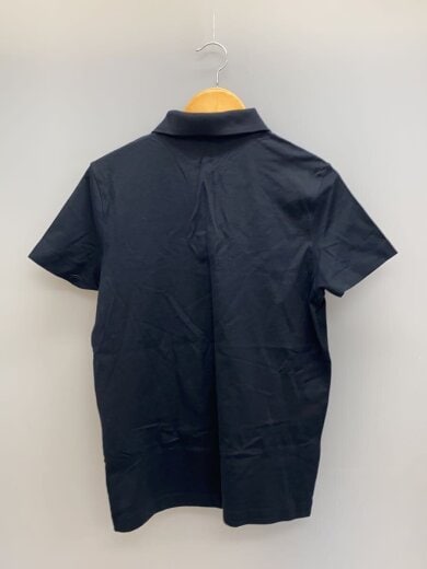 商品画像：ダミエ柄ポケット/ポロシャツ/S/コットン/BLK 2