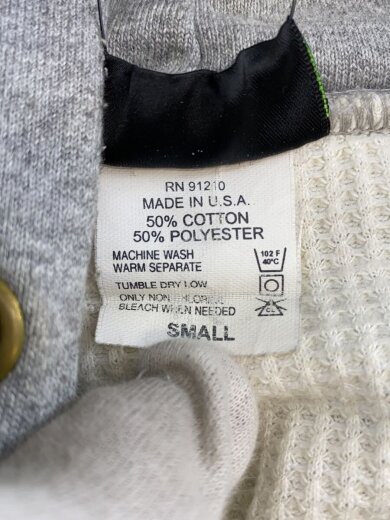 商品画像：裏地サーマル/USA製//ジップパーカー/S/コットン/GRY 4