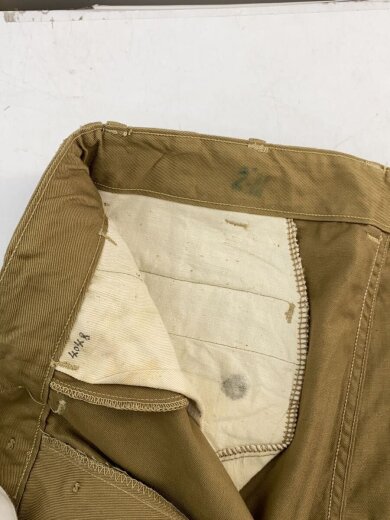 商品画像：40s チノトラウザーズ 尿素ボタン カッタータグ付/ボトム/--/コットン/BEG 4