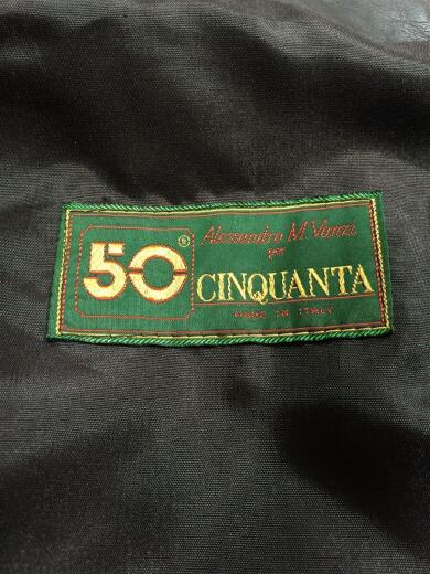 画像：Cinquantaレザージャケット・ブルゾン/48/レザー/BRW/Cinquanta5