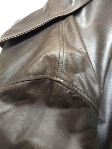 画像：Cinquantaレザージャケット・ブルゾン/48/レザー/BRW/Cinquanta8