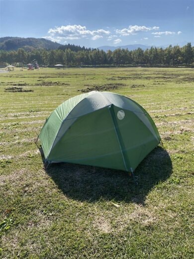 商品画像：テント/1人用/グリーン/スカイレッジ2.1/ツーリング/キャンプ/ソロ 3