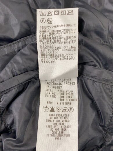 商品画像：スペリオダウン ラウンドネックジャケット/L/ナイロン/ブラック/1101503 4