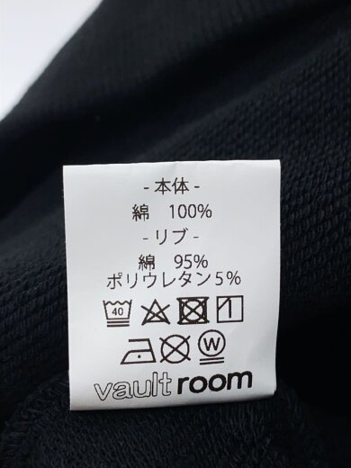 画像：vaultroomパーカー/M/コットン/BLK/無地4