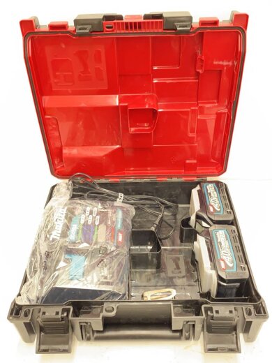 画像：makitaインパクトドライバー TD002GDXFY バッテリBL4025×2本・充電器DC40RA・ケース付5