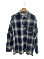 オンブレチェック/長袖シャツ/--/コットン