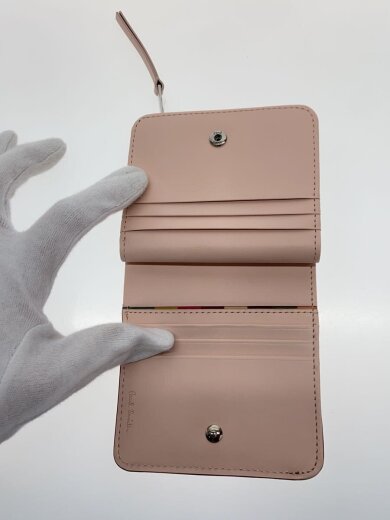 商品画像：未使用/箱有/コンパクト/ミニ/財布/レザー/PNK/無地/レディース/W792// 4