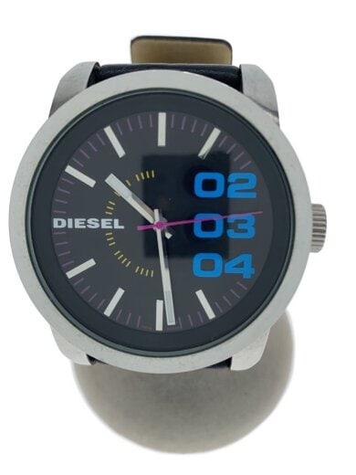 商品画像：クォーツ腕時計/アナログ/レザー/BLK/DZ-1514 1