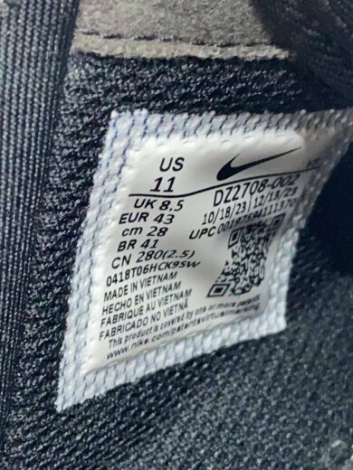 画像：NIKEエア フォース 1 07 LX/US11/BLK5