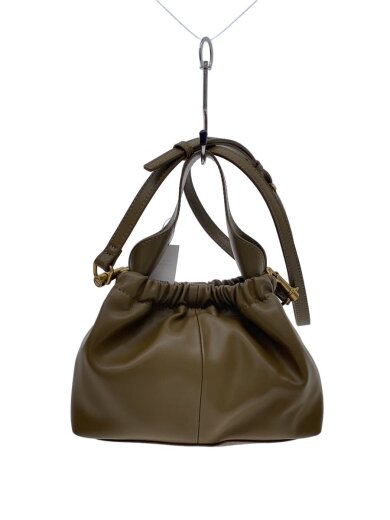 商品画像：ALLY/アリールーシュドスローチ/巾着ショルダーバッグ/--/KHK/無地 1