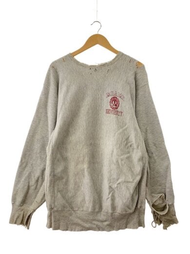 商品画像：90s/刺繍タグ/MIAMI UNIVERSITY/ダメージ有/リバースウィーブ/XXL/GRY// 1