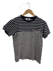 90s/当時物/クルーネックポケットTシャツ/M/コットン/BLK