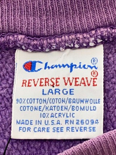 画像：ChampionREVERSEWEAVEパーカー/L/コットン/PUP3