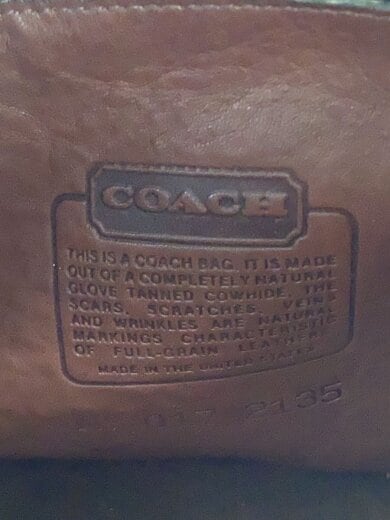 画像：COACH90s/オールド/ショルダーバッグ/レザー/BRW/21355