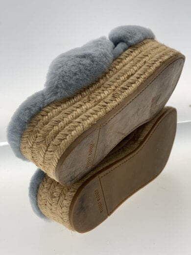 商品画像：ファーサンダル/サンダル/36/BLU 4