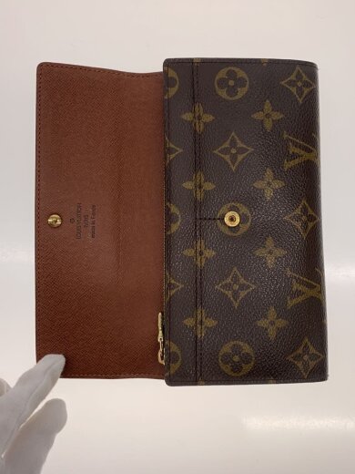 商品画像：1)ポルト・フォイユ・サラ_モノグラム・キャンバス/PVC/BRW/レディース 4