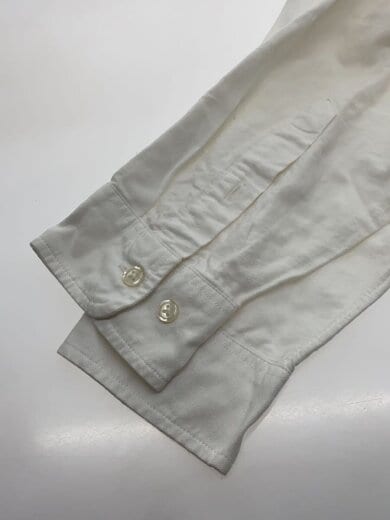 商品画像：19SS/TWILL SHIRT WHITE/長袖シャツ/L/コットン/WHT/汚れ有 4