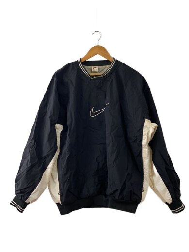 商品画像：90s/プルオーバーナイロンジャケット/フロントスウォッシュ/XL/ナイロン/BLK 1