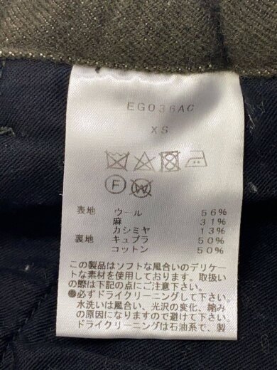 商品画像：カシミアリネン/ボトム/XS/ウール/KHK/EG036AC// 5