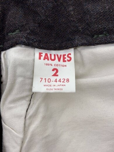 商品画像：FAUVES/ボトム/2/コットン/BRW/710-4428// 5