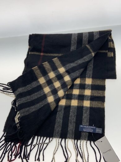 商品画像：マフラー/カシミア/BLK/チェック/レディース 3