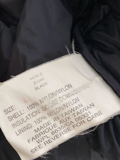 商品画像：90s/ヴィンテージ/グースダウンダウンジャケット/L/ナイロン/BLK/無地/21046 4