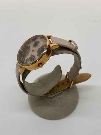 商品画像：腕時計/アナログ/レザー/BEG/BEG/SS 2