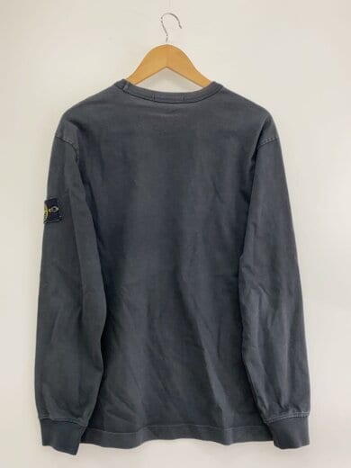 商品画像：長袖Tシャツ/L/コットン/BLK/ブラック/無地/V0029 2