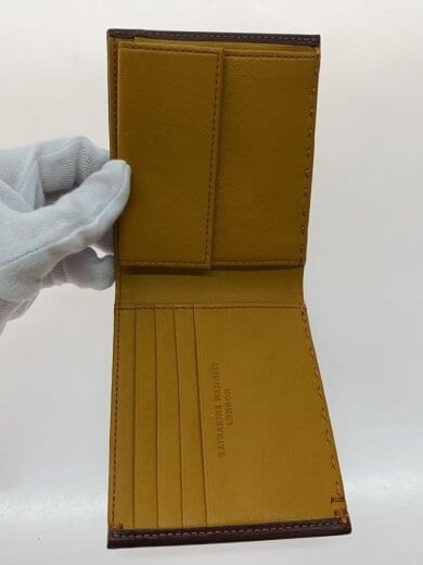 商品画像：2つ折り財布/レザー/BRW/無地/メンズ// 4