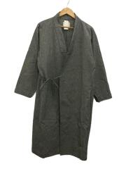 NORAGI Long Jacket/M/コットン/GRY/JK-20SU201
