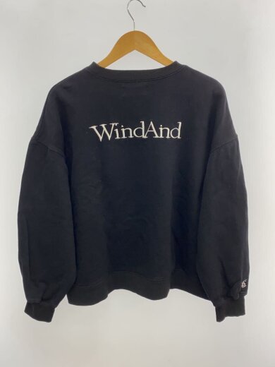 画像：WIND AND SEAスウェット/L/コットン/BLK/WDS-O-GEN-23-Q2-CS-012