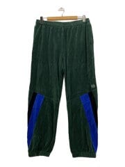×MARTINE ROSE/24AW/Velour Track Pantボトム/M/コットン/グリーン/FW24