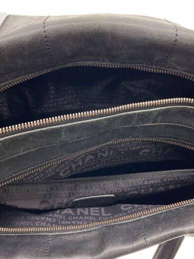 商品画像：チョコバー/ボストンバッグ/レザー/BLK 6