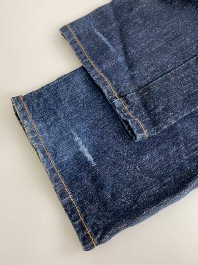 商品画像：00s/OLD STUSSY/縦落ちインディゴデニムパンツ/ボトム/30/デニム/IDG/USA製 7