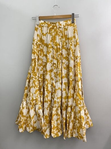 商品画像：エンジェルのスカート/ロングスカート/36/コットン/YLW/花柄 2