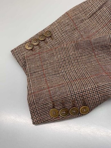 商品画像：テーラードジャケット/38/リネン/BRW/グレンCK/HM442933R 4