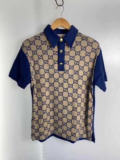 商品画像：ポロシャツ/M/シルク/NVY/682015 XJD1F 1